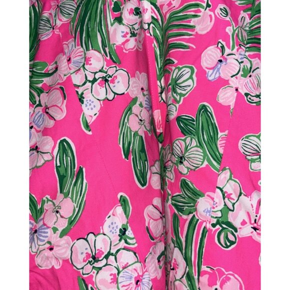Lilly Pulitzer Multicolor Floral Stella Strapless Stress Bow Dress Sz 8 Preppy - Picture 16 of 16